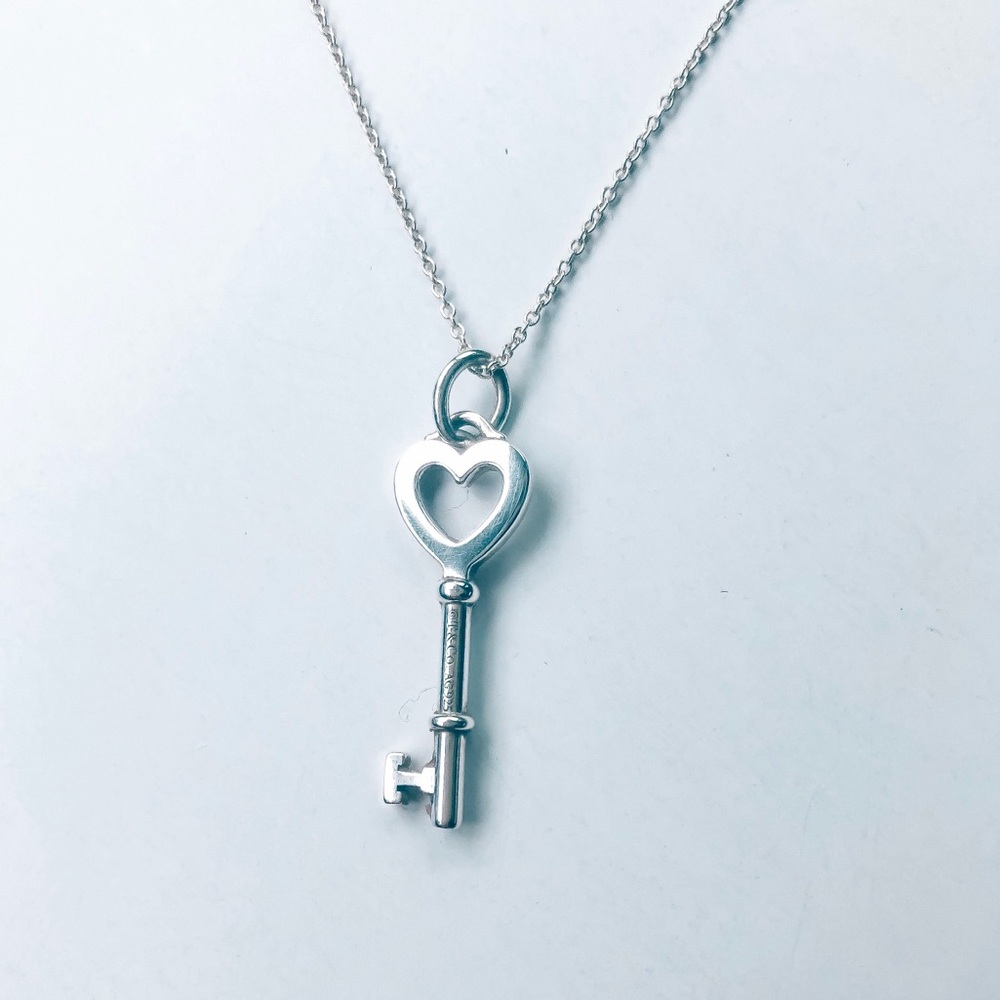 Tiffany & Co. Heart Key Necklace with Chain